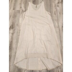 XCVI Dress Women's Size M Oatmeal Beige Sleeveless Long Midi Boho Preppy Pockets